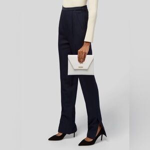 Ralph Lauren Crocodile Embossed Leather Clutch